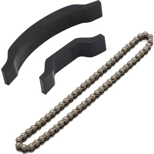 62 Link Chinese Starter Chain w/ Starter Chain Guides For 50cc 70cc 90cc 110cc 125cc ATV Quad Scooter Dirt Bike Go Karts TaoTao
