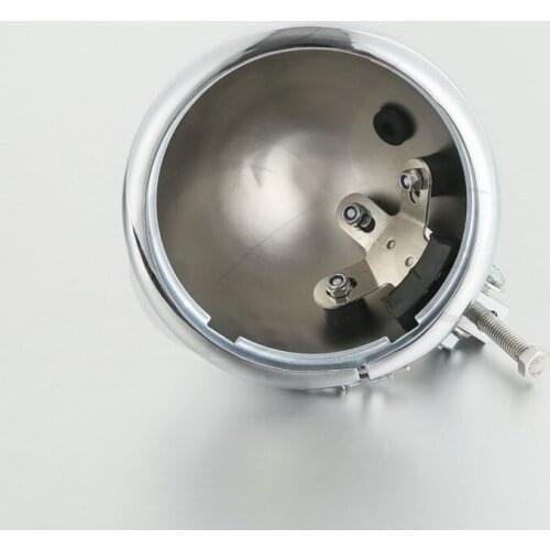 Motorbike 5.75" Hid Head Light Housing W/mounting Block Chrome For Harley Dyna Fat boy Forty Eight XL1200X FXDB Motorcycle