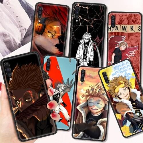 BNHA Hawks Coat Anime Silicone Soft TPU Coque for Samsung Galaxy A50 A70 A40 Luxury Phone Case A10 A10S A20 A20E A30S Cover
