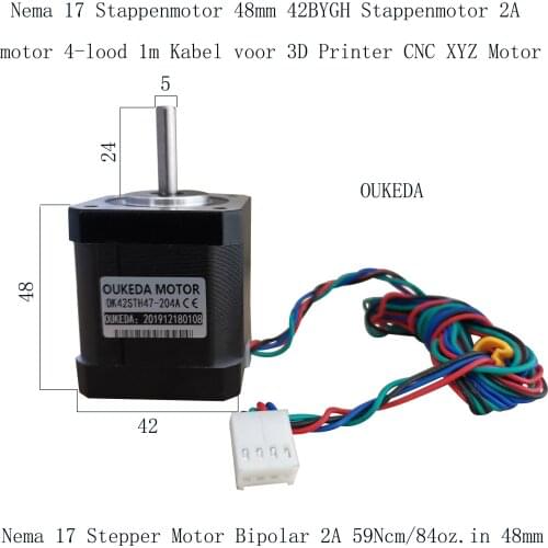 Nema 17 Stepper Motor Bipolar 2A 42 Stepper Motor