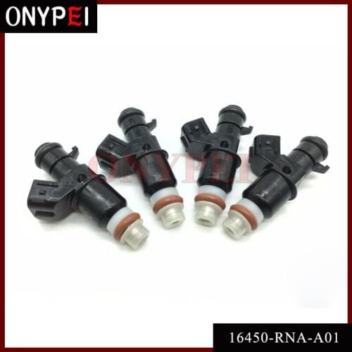 Original 4pcs/set Fuel Injector Nozzle 16450-RNA-A01 16450RNAA01 for Honda 06-11 Civic Fit 09-13 1.8L