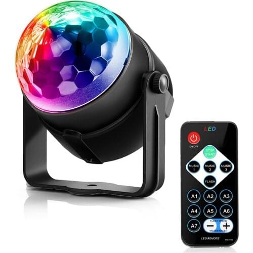 Holiday Light 3 Control Modes RGB LED Party Effect Disco Ball Light Stage Lighting Professional Christmas Wedding Lamp