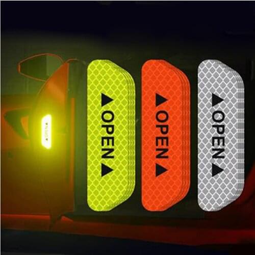 Warning Mark Reflective Tape Car Door Stickers for Ford Focus 2 3 4 Mondeo Ecosport Fiesta Ranger Mustang Fusion kuga Edge