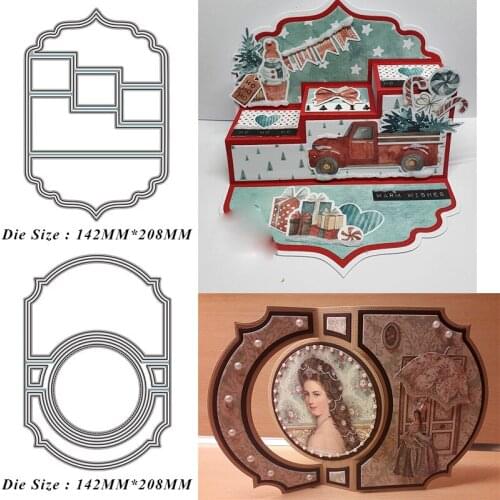 Loose-leaf Greeting Card Combination Metal Cutting Dies Knife Mould Scrapbook Album Greeting Card Decoration DIY Handmade