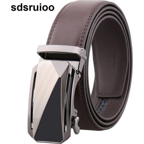 Men Belts Genuine Leather Luxury Strap Male Belt for Men Elegant Buckle Fancy Vintage Jeans Waist Belt