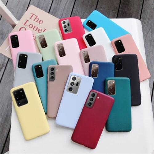 Candy Solid Color Silicone Case For Samsung Galaxy A51 A71 A81 A91 A01 A11 A21 A70E A41 A31 A21S M51 M31 5G A30 A50 A70 Cover