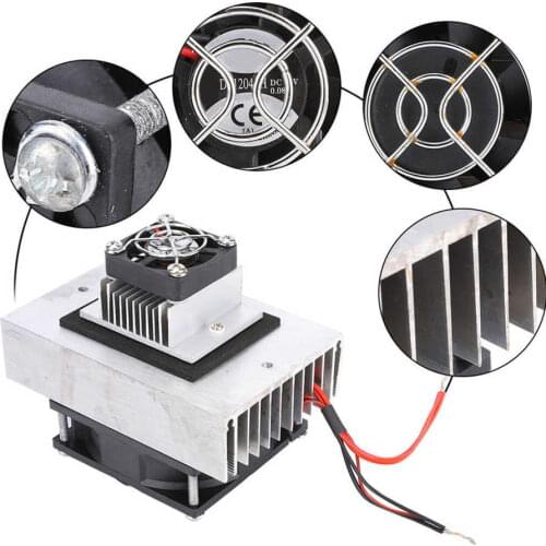 DC12V 60W DIY Kit Semiconductor Thermoelectric Peltier Refrigeration Cooling System DIY Kit Mini Air Conditioner Free shipping