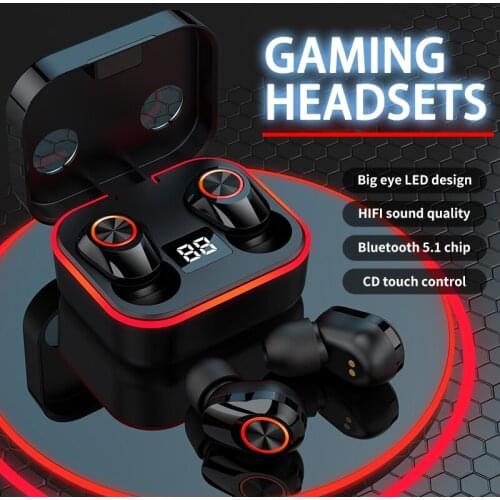 KINGSTAR TWS Wireless Headphones Bluetooth 5.1 Earbuds with Microphone LED Display Earphones HD Call Sports HIFI Stereo Headset