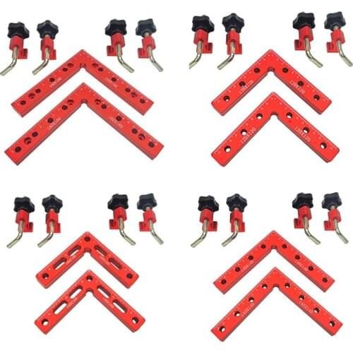 90 Degree Positioning Squares Aluminum Alloy L-Type Corner Clamp Woodworking Carpenter Clamping Toolfor Picture Frames