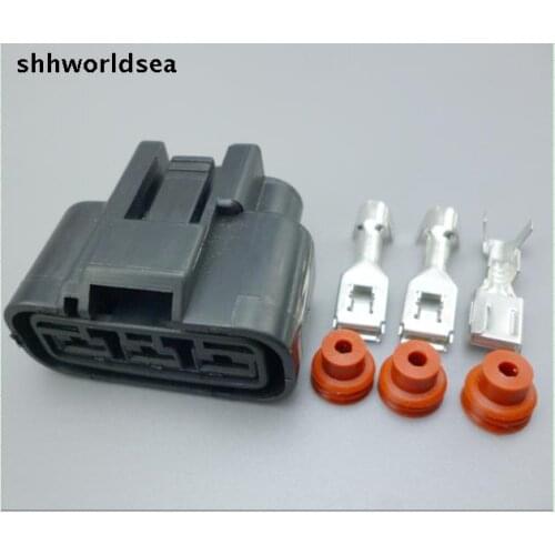 Worldgolden 5/30/100 sets 3Pin 250 3 Pin Female Right Slot Connector QLW-3F-B