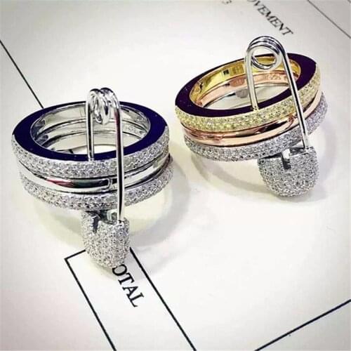 Xa484 Luxury Wedding&Party Jewelry for Women, Fashion cute&sweet AAA CZ fancy stones crystal shinning long drop tassel dab