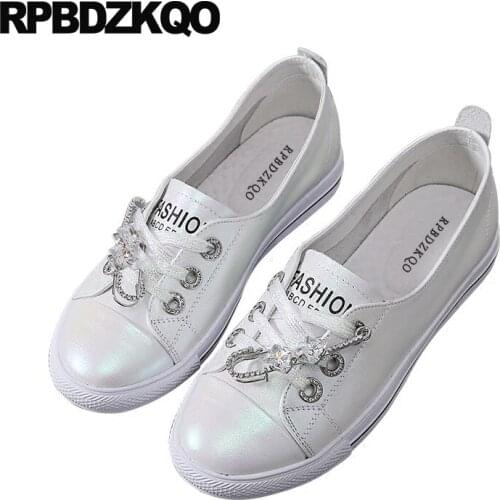 Crystal runway flats sneakers diamond trainers women round toe china designer rhinestone brand lace up ladies beautiful shoes