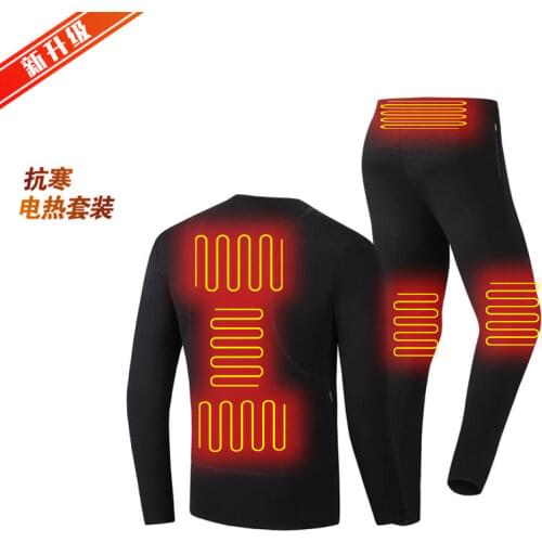 Winter heating underwear USB charging smart heating thermal underwear fleece thermal heating motorcycle thermal clothing SP87