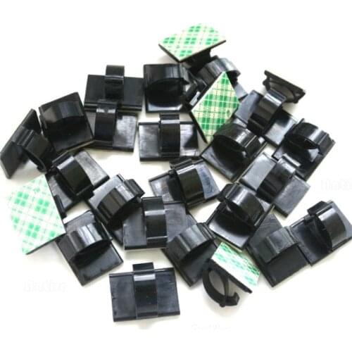 10Pcs Self-Adhesive Car Cable Organizer Clips Cable Winder Drop line Holder Management Desk Wire Tie Fixer Cable Winder