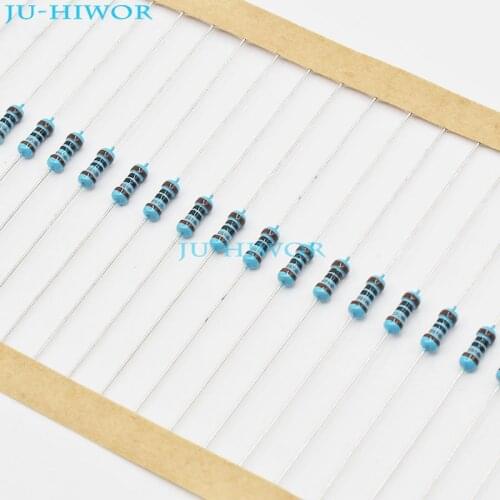 1000pcs/lot) 130 150 180 200 220 ohm ohms DIP 1/4W Watt 0.25W 1% Metal Film Resistor
