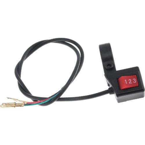22MM Durable Motorcycle Accessories 3 Speed Module Switch for Electric Bicycle / Scooter / Motorcycle