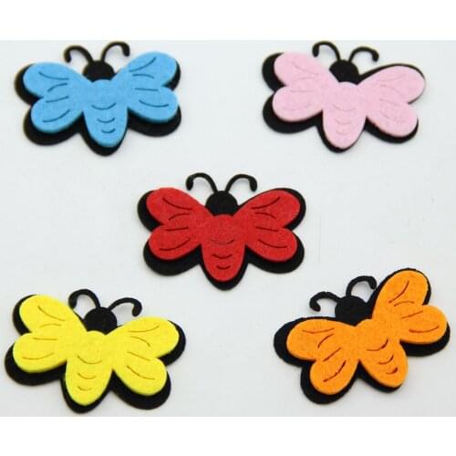 5pcs Lovely Cutting Felt Non-Woven Cloth Felts Cute Bee Felt Kid Room Wall DIY Decoration Kindergarten Sticker Handmade Material