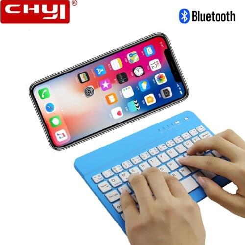 CHYI Wireless Bluetooth Keyboard Mini 78 Keys Bluetooth 3.0 Ultra Slim Keypad For IPad IOS Android Tablet Smartphone PC
