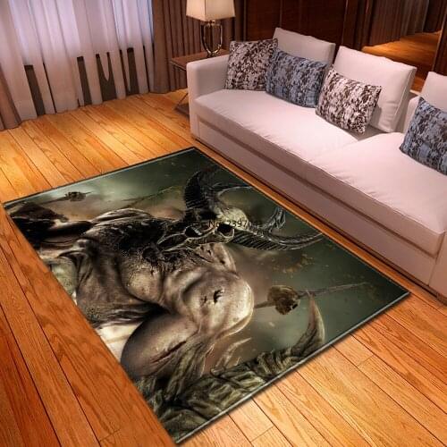 Terror Skull Pattern Big Carpets for Living Room Bedroom Rugs Skull 3D Printed Carpet Halloween Party Area Rug kitchen Floor Mat