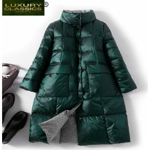 Brand Female Winter Coat 90% White Goose Down Jacket Women Clothes 2021 Korean Thick Warm Ultralight Down Parkas 19125