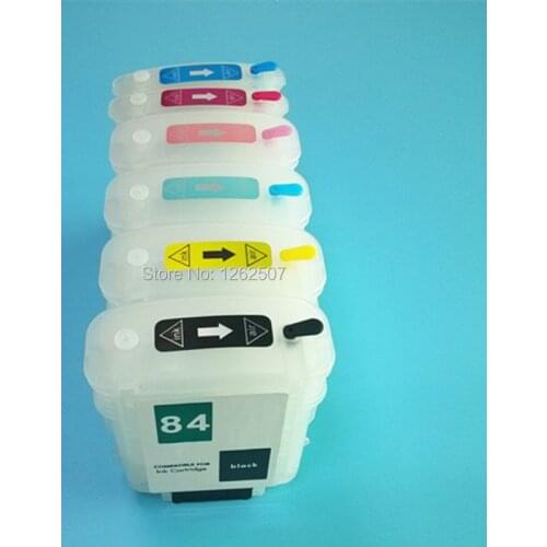 For HP11 82 84 Refill ink cartridges with ARC chips for For HP Designjet 10ps 20ps 50PS 120 printers