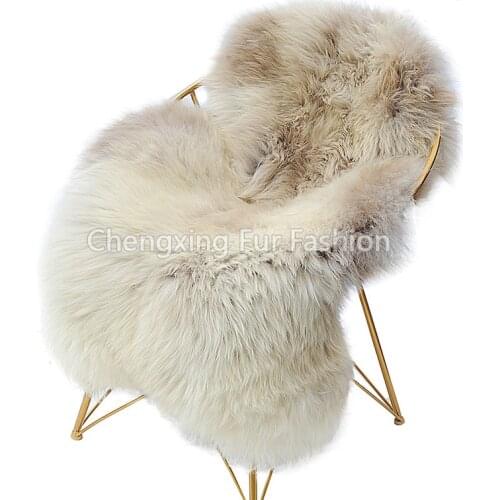 CX-D-151C 70x100cm 1P Natural Color Australian Sheep Carpet For Living Room Bedroom Area Rugs Fur