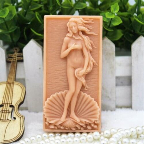 New Product!!1pcs Lovely Girl (zx292) Food Grade Silicone Handmade Soap Mold Crafts DIY Mould