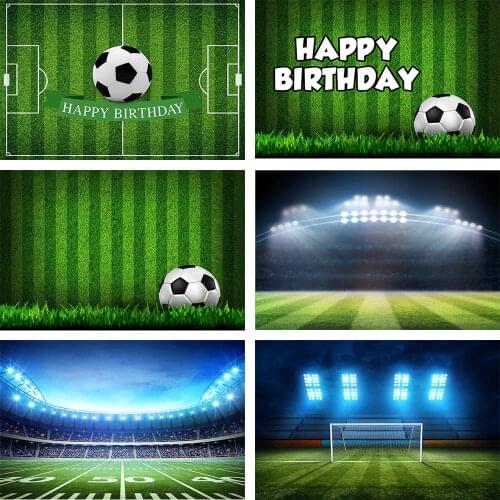 Avezano Birthday Party Baby Shower Backdrop Football Soccer Field Stadium Grassland Boy Photography Background For Photo Studio