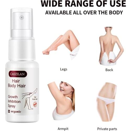 Inhibits Body Hair Growth Sprays Painless Hair Removal Prevents Body Hair Growth Mild Moisturizing Non-Irritating Repair Essen