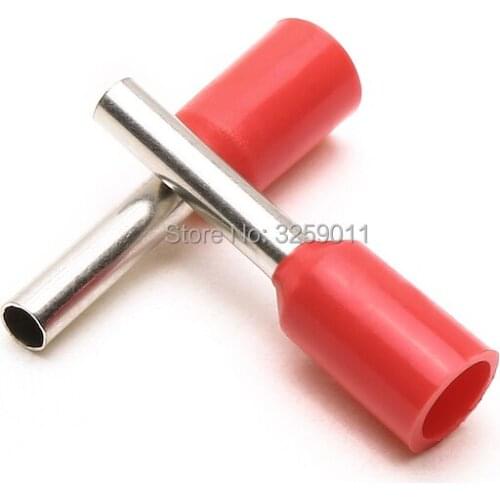 500PCS EV1010 Electrical wire Connectors Insulated Cord End Wire Ferrules Terminal Block 1.0mm 18 AWG E1010 Assorted Cooper