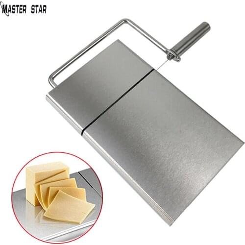 Master Star Stainless Steel Cheese Slicer Wire Cutter Food Butter Ham Slicer Kitchen Tools Cutting Board Utensil