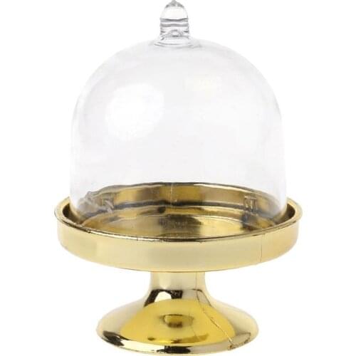 Mini Cake Stand Cupcake Box Wedding Favor Party Plastic Candy Box Transparent Baby Shower Birthday Decoration wholesales