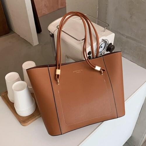 New Large Capacity Ladies Casual PU Leather Shoulder Bag Luxury Handbags Women Bags Designer High Quality Ladies Tote Bag Sac