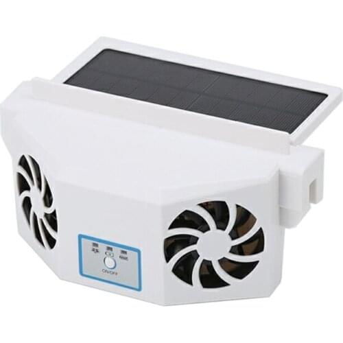 2021 New Heat Sink Solar Powered Exhaust Fan Car Radiator Ventilation Air Cool Down