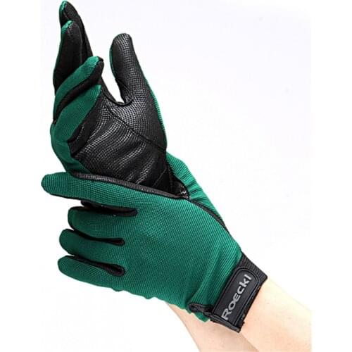 Horse Riding Gloves Men Women Unisex Breathable Horseback Riding Outdoor Sports Racing Child Equestrian Hand Accessory Equipment