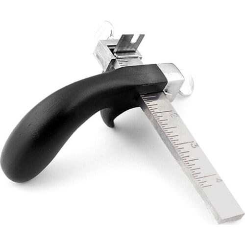 Professional Adjustable Leather Cut Gauge Leather Straps Belt Cutter Portable Leather Hand Cutting Tool Leathercraft Accessory