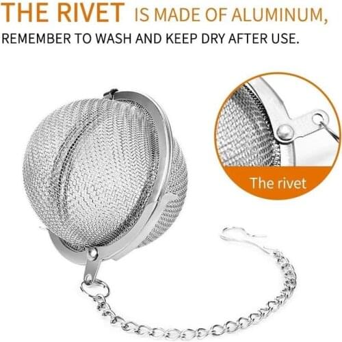 Cooking Seasoning Filter Stainless Steel Tea Strainer Locking Tea Infuser Filter Mesh Tea Ball Seasoning Herb Spices Strainer