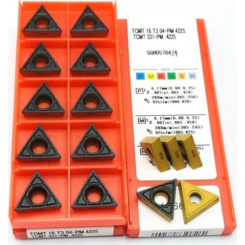 TCMT16T304 PM4225 External turning tool Carbide inserts High quality turning inserts TCMT 16T304 PM 4225 CNC lathe parts tools