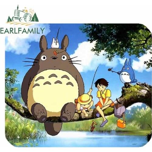 EARLFAMILY 13cm x 11cm For My Neighbor Totoro Car Motorcycle Stickers Vinyl Car Wrap Decal Graffiti Sticker Repair Decoration