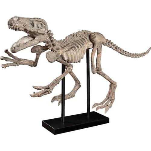 [VIP] Retro Dinosaur Skeleton Resin Crafts Simulation Animal Dinosaur Fossil Ornaments Archaeological Excavation Model Decor