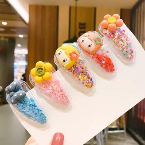 5pcs/set Daisy Flow Sofa Clip Korean Children Girls Baby Princess Bb Clip Card Broken Hair Bangs Clip Side Hairpin
