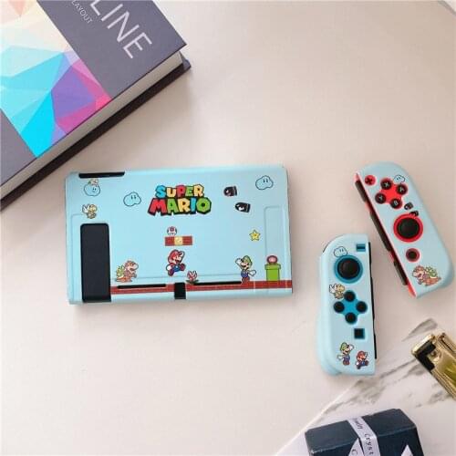 Super Mario Switch Protective Cover Handheld Game Console Host Anti-fall Soft Case Cartoon style Printing Case Gamepad Shell