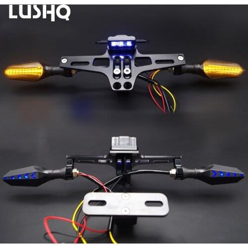 Motorcycle LED License Plate Bracket holder CNC Adjustable For benelli tnt 600 para 125 tnt bn 302 600 tnt 150 300 tnt trk502