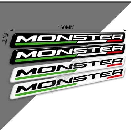 For Ducati Monster 696 797 821 Stealth 1200 S Motorcycle Stickers Tank Pad Protector Fairing Emblem Logo