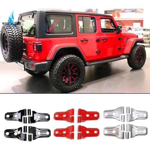 For Jeep Wrangler JL 2 Door Hinge Cover Protector Frame Trim Car Exterior Decoration Accessories Door Connection Cover 2018 2019