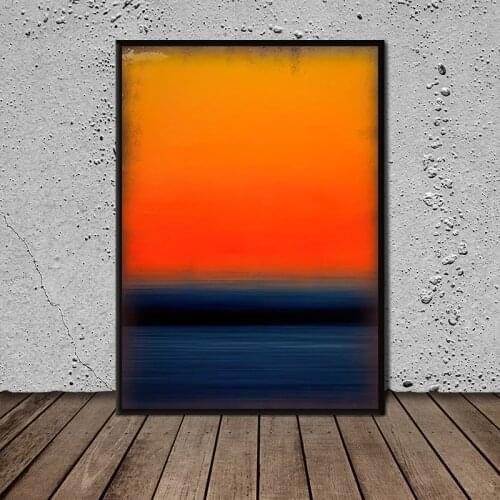 Home Decor Canvas Visual Arts Prints Abstract Red Blue Painting Poster Wall Art Modular Pictures For Bedside Background No Frame
