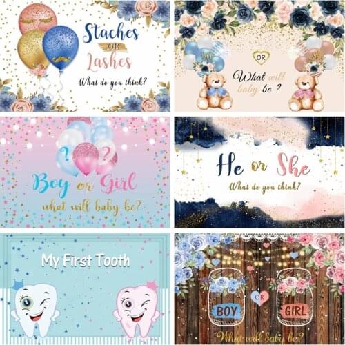 Yeele Photocall My First Tooth Backdrop Newborn Baby Shower Banner Party Decor Photos For Photography Background Studio Shoots