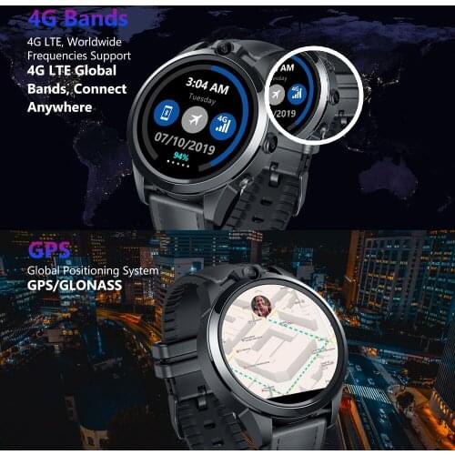 Best selling 4g sim card Smartwatch 1.6 Inch 320*320pixel 32GB 800mAh GPS Smart Watch Leather Strap Sport wrist Watch For Men