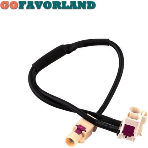 2 To 1 Radio Antenna Adapter Cable For VW Golf Jetta 5 6 MK5 MK6 Passat B6 For Skoda RNS 510 MFD3 RCD510 RCD310