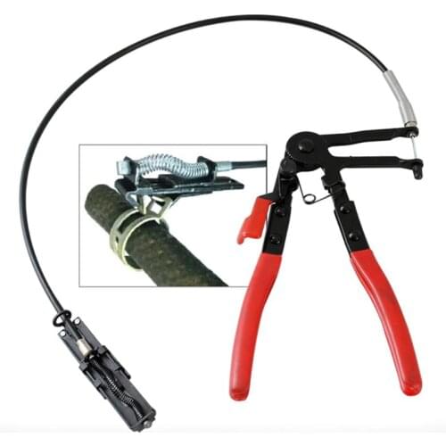 Auto Vehicle Pliers Tool Cable Type Flexible Wire Long Reach Hose Clamps Pliers for Car Repairs Hose Clamp Removal Plier Nippers